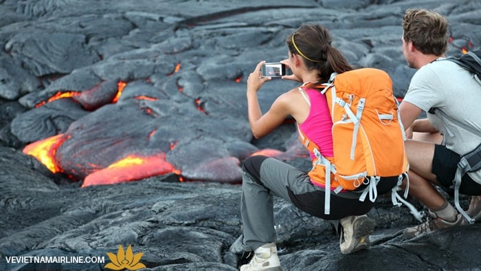 Núi lửa hoạt động ở Hawaii